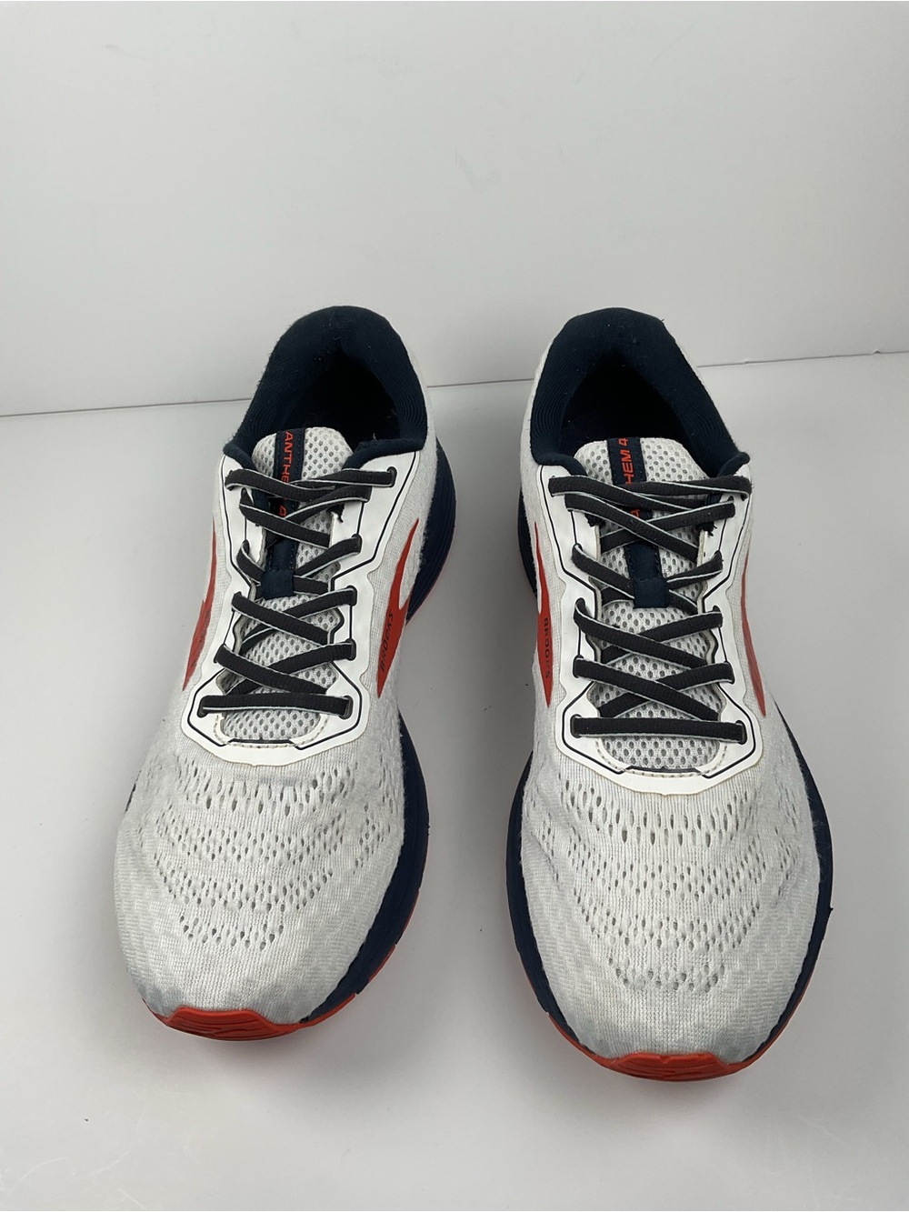 Brooks Anthem 4 Men’s Size 11.5 D White Orange Running Shoes - Picture 5 of 13